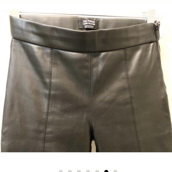 Sold.  Zara Faux Leather Pants - Picture 4 of 7